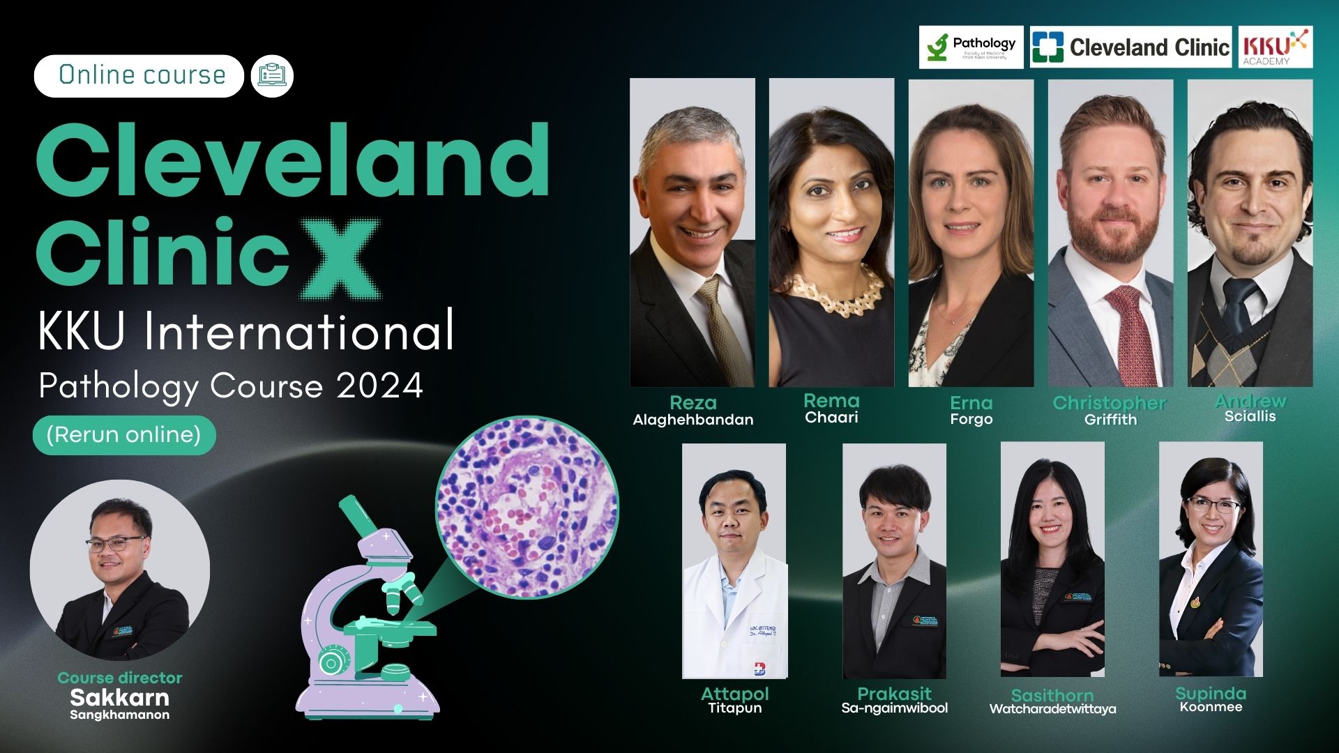 Cleveland Clinic x KKU International Pathology Course 2024 (Rerun online) KA011